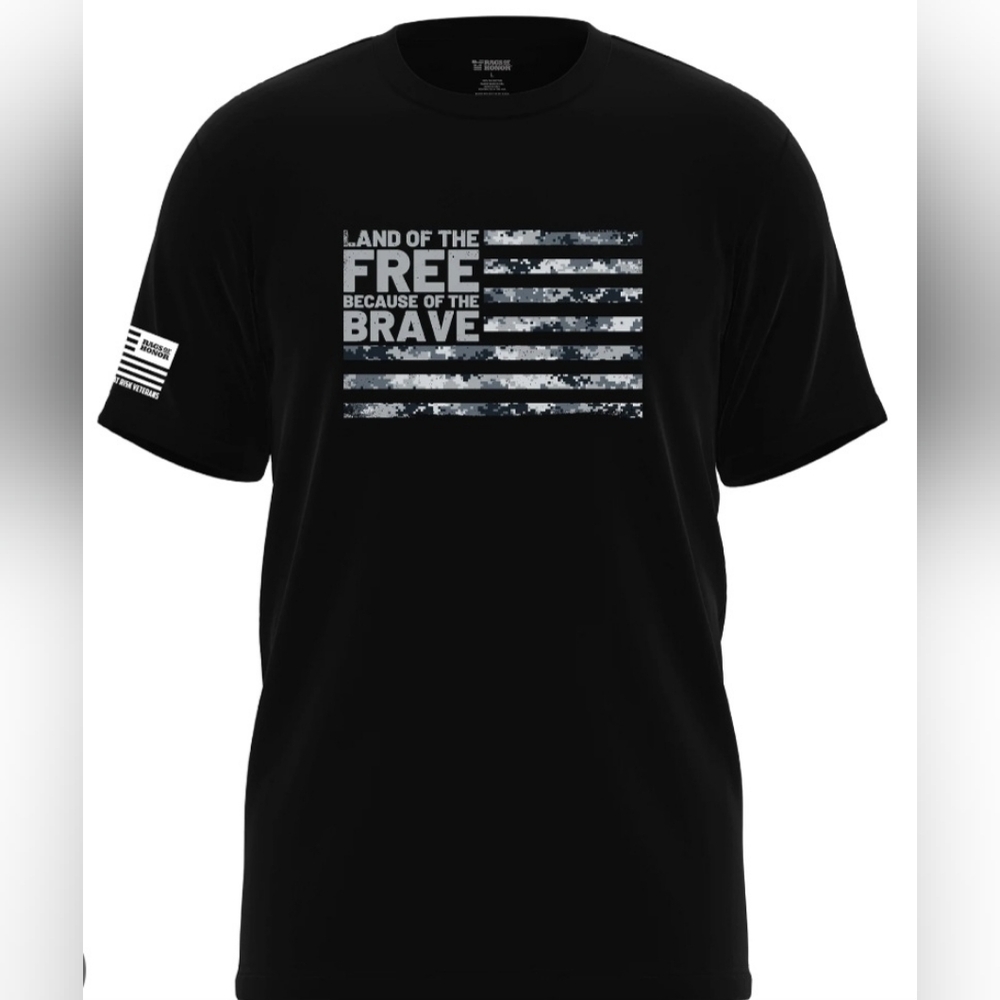 T Shirt  Men Rags Of Honor New With Tags 60 % Cotton 40% Polyester